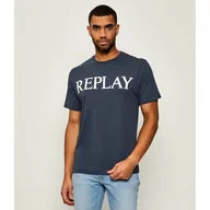 Koszulki męskie - Replay T-shirt Regular Fit - miniaturka - grafika 1