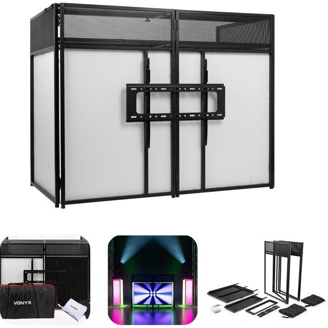 Vonyx Pulpit DJ-Booth Pro z uchwytem na TV DB6 one size