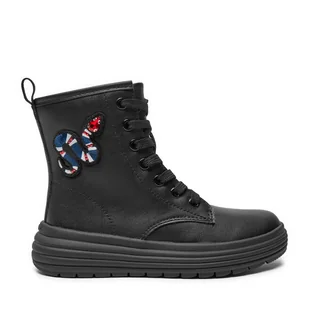 Kozaki Geox J Phaolae Girl J46ETD 000BC C9999 M Czarny - Buty dla dziewczynek - miniaturka - grafika 1