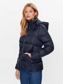 Kurtki damskie - Tommy Hilfiger Kurtka puchowa WW0WW38934 Granatowy Regular Fit - miniaturka - grafika 1
