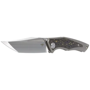Nóż składany Bestech Togatta Light Bronze Titanium/Damascus Copper Carbon Fiber, Satin/Flat Satin M390 by Koens Craft (BT2102G) - Noże - miniaturka - grafika 2