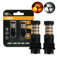 Żarówki samochodowe - 2w1 żarówki do jazdy dziennej LED z kierunkowskazem P27W/7W 3157 dwukolor - miniaturka - grafika 1