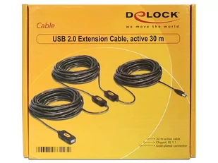 Delock Kabel USB męskie - męskie 2.030 m AKTYWNY BLACK - 83453 - Kable USB - miniaturka - grafika 3