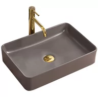 Umywalki - Rea Umywalka nablatowa Avia Grey Mat U0841 - miniaturka - grafika 1