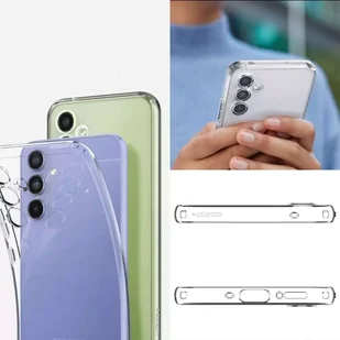 Etui na telefon Spigen Liquid Crystal do Samsung Galaxy A54 5G Crystal Clear + Szkło - Etui i futerały do telefonów - miniaturka - grafika 7