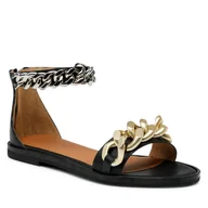 Sandały damskie - Badura Sandały 22SS19 Black - miniaturka - grafika 1