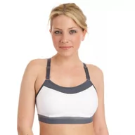 Biustonosze - Champion Damski biustonosz sportowy Show Off, Biały/średni szary, XL - miniaturka - grafika 1