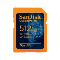 Karty pamięci - SanDisk Outdoors 4K SDXC UHS-I Card - 512GB Single Pack - SDSDXWV-512G-GN6VN - miniaturka - grafika 1