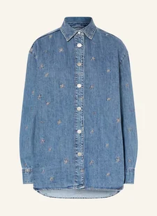 Pepe Jeans Bluzka Jeansowa blau - Bluzki damskie - miniaturka - grafika 1