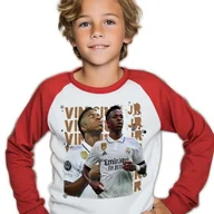 Piłka nożna - Komplet PIŻAMA + SPODNIE dla Dziecka VINICIUS Junior PIŁKARSKIE Wzory 140cm - miniaturka - grafika 1