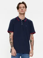 Koszulki męskie - Wrangler Polo 112350403 Granatowy Regular Fit - miniaturka - grafika 1