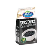 Ziarna i nasiona roślin strączkowych - Melvit Soczewica czarna 400g - miniaturka - grafika 1