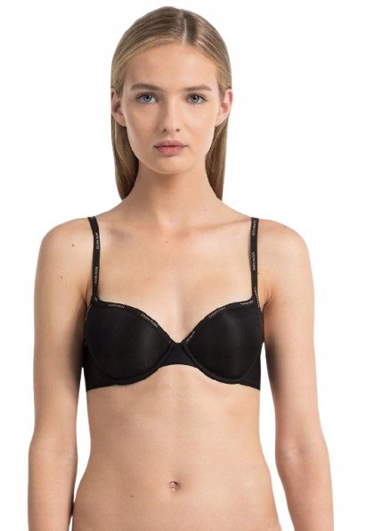 CALVIN KLEIN BIUSTONOSZ DAMSKI CZARNY Z LOGO 70C 0_5