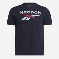 Koszulki męskie - Koszulka męska bawełniana Reebok Identity Big 100071176 S Granatowa (4066763461102) - miniaturka - grafika 1