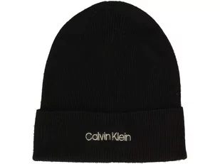 Calvin Klein Czapka K60K608519 one size Essential Knit Beanie - Czapki damskie - miniaturka - grafika 1