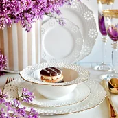 Serwisy obiadowe - Serwis obiadowy na 6 osób porcelanowy LORETTA - miniaturka - grafika 1