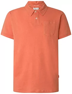 Bluzy męskie - Pepe Jeans Jato męska bluza polo, Pomarańczowy (kwasztanowy pomarańcz), XL - grafika 1