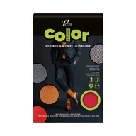 Bielizna lecznicza - Veera Color, męskie podkolanówki uciskowe, 18-21 mmHg, czerwień, rozmiar M - miniaturka - grafika 1