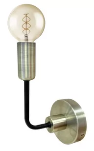 Candellux Industrialny kinkiet SAGA 21-01313 retro wysięgnik ścienny do sypialni czarny patyna 21-01313 - Lampy ścienne - miniaturka - grafika 1