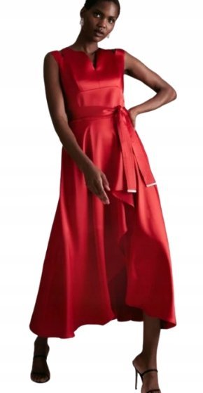 KAREN MILLEN SATYNOWA SUKIENKA DAMSKA MAXI 40 1YŁS