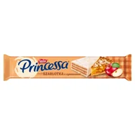 Batoniki - Princessa Wafel przekładany kremem o smaku szarlotki z cynamonem 40 g - miniaturka - grafika 1