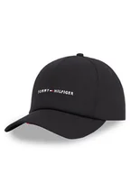 Czapki męskie - Tommy Hilfiger Czapka z daszkiem Th Foundation Soft 6 Panel Cap AM0AM13162 Czarny - miniaturka - grafika 1