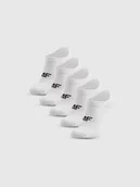 Skarpetki dla dzieci - 4F Skarpetki krótkie (5-pack) chłopięce - białe 38-40 - miniaturka - grafika 1