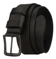 Paski - Pasek męski szeroki PETERSON skórzany klasyczna czarna klamra elegancki do spodni casual czarny - miniaturka - grafika 1