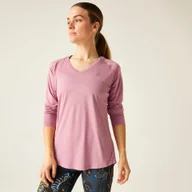 Koszulki i topy damskie - Dare 2b Koszulka damska z długim rękawem Discern Różowy, Rozmiar: 46 - miniaturka - grafika 1
