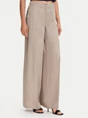 Spodnie damskie - Guess Spodnie materiałowe W5YB02 WH5N2 Beżowy Regular Fit - miniaturka - grafika 1