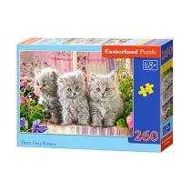 Castorland Puzzle Three Grey Kittens 260 - Puzzle - miniaturka - grafika 1