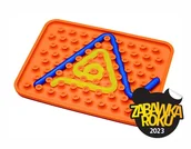 Zabawki sensoryczne - Wiggly Toy Zabawka Sensoryczna Pomarańczowa - miniaturka - grafika 1