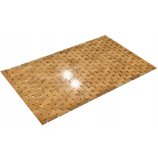 MATA ŁAZIENKOWA DREWNIANA BAMBUSOWA NATURALNA DYWANIK DO ŁAZIENKI 80x50 cm - Dywaniki łazienkowe - miniaturka - grafika 1