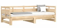 Łóżka - Łóżko rozsuwane z naturalnej sosny 2x(80x200) cm - Givefi 3X - miniaturka - grafika 1