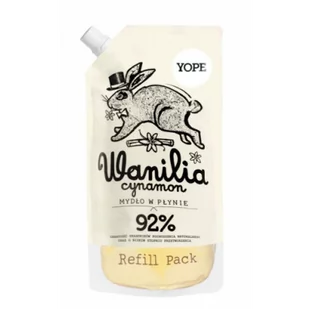 Yope Uzupełniacz Mydło Naturalne W Płynie Yope Wanilia Cynamon 500 ml (Refill) YOPEWANILIACYNAMONDOY - Mydła - miniaturka - grafika 1