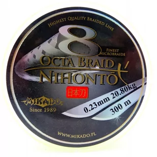 Plecionka Mikado Nihonto OCTA BRAID FLUO 0.23/300M - Żyłki wędkarskie - miniaturka - grafika 1