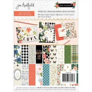 Blok papierów American Crafts - Pebbles - THE AVENUE 15x20 - Scrapbooking - miniaturka - grafika 1
