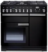 Kuchenki gazowo-elektryczne - Kuchnia FALCON Professional Deluxe 90 Czarny chrom - miniaturka - grafika 1