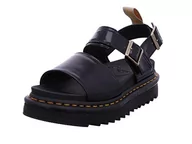 Sandały damskie - Dr. Martens Sandały damskie z paskiem na kostkę, Czarny Oxford, 40.5 EU - miniaturka - grafika 1