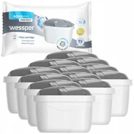 Wkłady filtrujące - 12X Wessper Aquamax Protect Zamienny Filtr/ Wkład Wody Do Dzbanków: Brita, Aquaphor, Wessper, Dafi (Zamiennik) - miniaturka - grafika 1