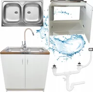 Szafki łazienkowe - Stamar Biała Szafka Łazienkowa Wisząca z Lustrem 85 cm Lakier + Kinkiet 60 cm LED - miniaturka - grafika 1