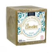 Mydła - Savon du Midi La Corvette Marseille kostka na mydło Savon de Marseille Olive, naturalny mydła już od roku 1894 300 G 270301 - miniaturka - grafika 1