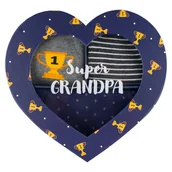 Ozdoby bożonarodzeniowe - Skarpetki męskie kolorowe SOXO w opakowaniu prezentowym dla dziadka - 3 pary-40–45 - miniaturka - grafika 1