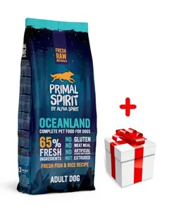 PRIMAL SPIRIT 65% Oceanland 12kg + niespodzianka dla psa GRATIS! - Sucha karma dla psów - miniaturka - grafika 1