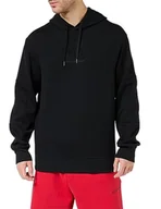 Bluzy męskie - Armani Exchange Męska bluza z kapturem, monochromatyczna, czarna, S, czarny, S - miniaturka - grafika 1