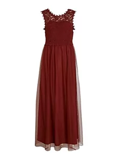 Vila Kobiety Vilynnea Maxi Dress - Noos Sukienka, Czerwony, 36 - Sukienki - miniaturka - grafika 1