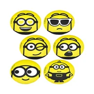Tenis ziemny - Znaczniki, Kółka Do Tenisa Wilson Minions Marker Spots 6 szt - miniaturka - grafika 1