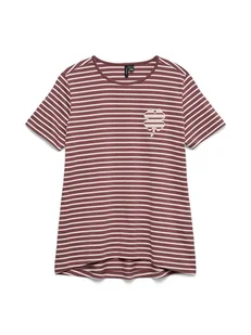 Vero Moda Koszulka w kolorze bordowym - Koszulki i topy damskie - miniaturka - grafika 1