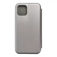 Etui i futerały do telefonów - Forcell Kabura Book Elegance do iPhone 11 PRO stalowy - miniaturka - grafika 1