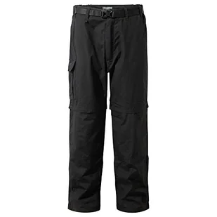 Craghoppers Męskie spodnie kiwi Convertible Black, 34" - Spodenki męskie - miniaturka - grafika 1